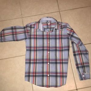 Janie and Jack Plaid Button down shirt